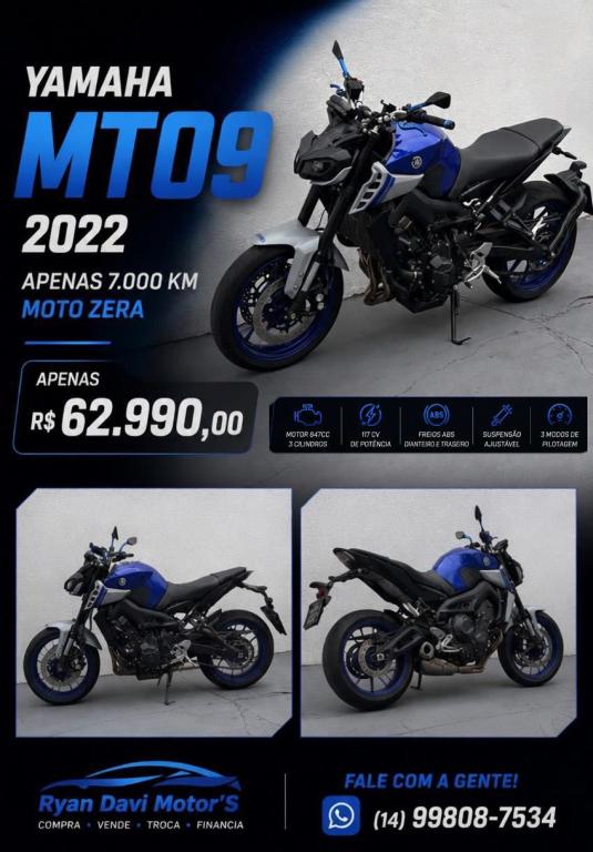 YAMAHA MT-09 850