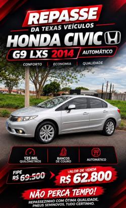 HONDA Civic 1.8 16V 4P FLEX LXS AUTOMÁTICO