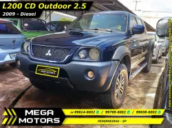 MITSUBISHI L 200 Outdoor 2.5 GLS 4X4 CABINE DUPLA TURBO DIESEL INTERCOOLER