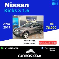NISSAN Kicks 1.6 16V 4P FLEXSTART S X-TRONIC AUTOM�TICO CVT