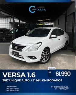 NISSAN Versa Sedan 1.6 16V 4P UNIQUE FLEX XTRONIC AUTOMTICO CVT