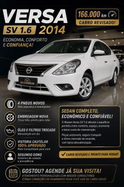 NISSAN Versa Sedan 1.6 16V 4P FLEX SV