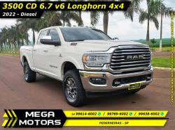 RAM 3500 6.7 I6 LIMITED LONG HORN CABINE DUPLA 4X4 TURBO DIESEL AUTOMÁTICO RAM 3500 6.7 I6 LIMITED LONG HORN CABINE DUPLA 4X4 TURBO DIESEL AUTOMÁTICO
