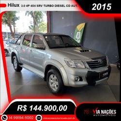 TOYOTA Hilux Caminhonete 3.0 4P 4X4 SRV TURBO DIESEL CABINE DUPLA AUTOMTICO