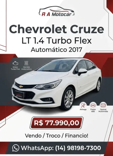 CHEVROLET Cruze Hatch 1.4 16V 4P LT TURBO FLEX AUTOMÁTICO, Foto 1