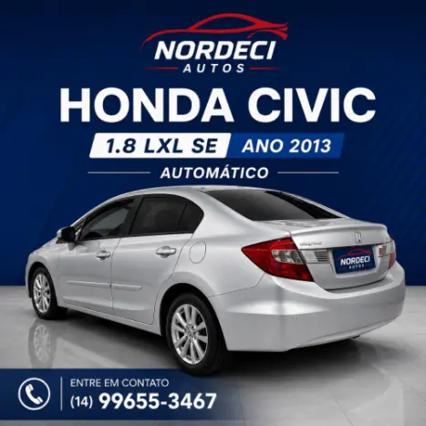 HONDA Civic 1.8 16V 4P FLEX LXL SE AUTOM�TICO, Foto 1