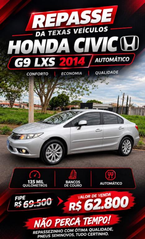 HONDA Civic 1.8 16V 4P FLEX LXS AUTOMÁTICO, Foto 1