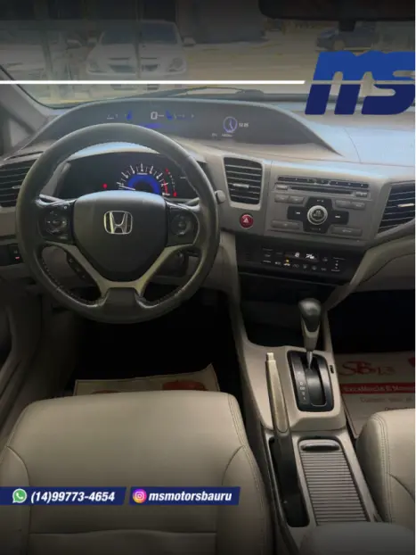 HONDA Civic 1.8 16V 4P FLEX LXS AUTOMÁTICO, Foto 9