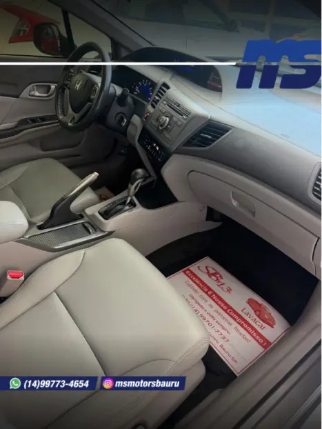 HONDA Civic 1.8 16V 4P FLEX LXS AUTOMÁTICO, Foto 11