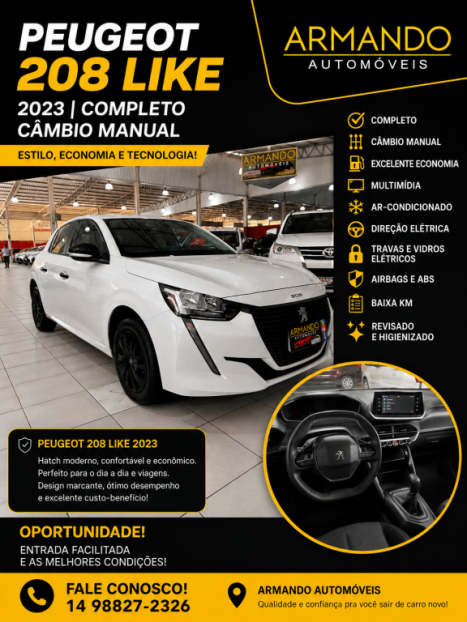 PEUGEOT 208 1.0 12V 4P FLEX LIKE, Foto 1