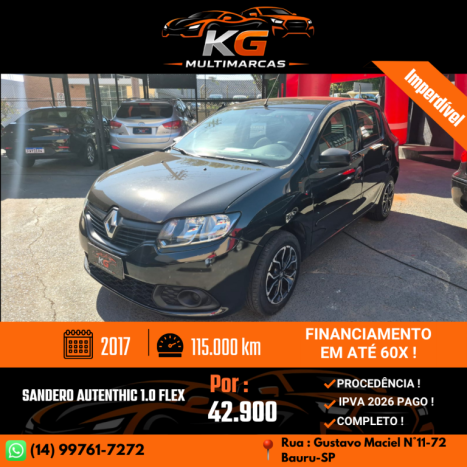 RENAULT Sandero 1.0 16V 4P FLEX AUTHENTIQUE, Foto 1