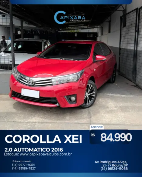 TOYOTA Corolla 2.0 16V 4P XEI FLEX AUTOM�TICO, Foto 1