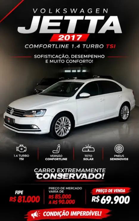 VOLKSWAGEN Jetta 1.4 4P 250 TSI TURBO COMFORTLINE AUTOMÁTICO, Foto 1