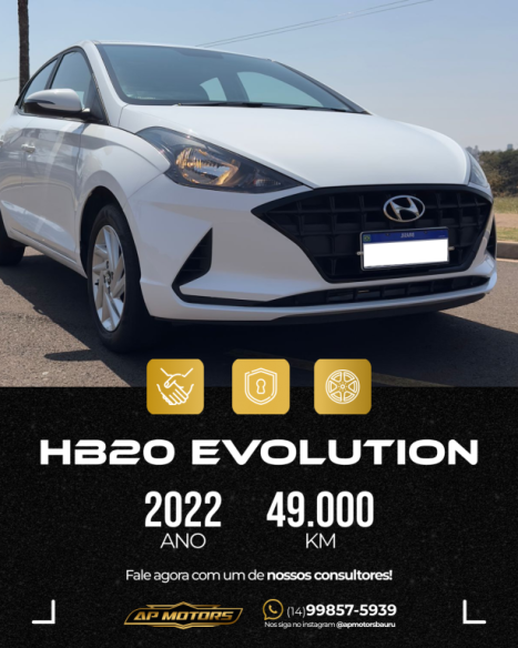 HYUNDAI HB 20 Hatch 1.0 12V 4P FLEX EVOLUTION, Foto 1
