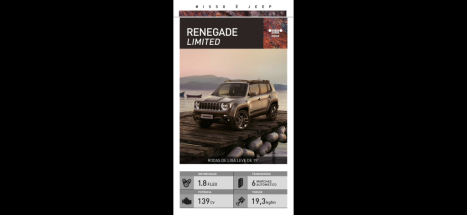 JEEP Renegade 1.8 16V 4P LIMITED FLEX AUTOMTICO, Foto 5