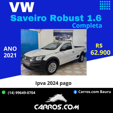 VOLKSWAGEN Saveiro 1.6 G7 CABINE SIMPLES ROBUST FLEX, Foto 1