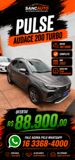 FIAT Pulse 1.0 12V 4P FLEX 200 AUDACE TURBO AUTOM�TICO CVT