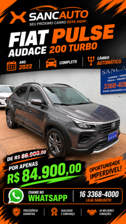 FIAT Pulse 1.0 12V 4P FLEX 200 AUDACE TURBO AUTOMÁTICO CVT