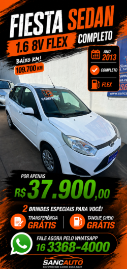 FORD Fiesta Sedan 1.6 4P FLEX