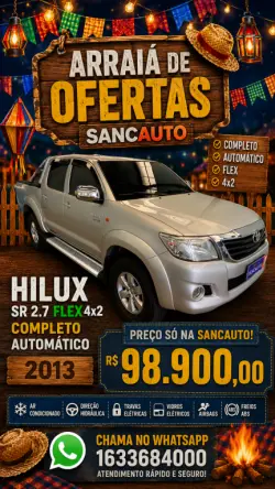 TOYOTA Hilux Caminhonete 2.7 16V 4P SR CABINE DUPLA AUTOM�TICO