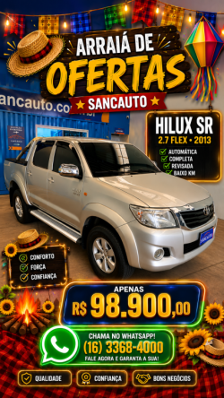 TOYOTA Hilux Caminhonete 2.7 16V 4P SR CABINE DUPLA AUTOM�TICO