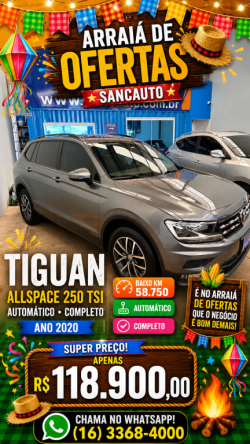 VOLKSWAGEN Tiguan 1.4 250 TSI TOTAL FLEX ALLSPACE COMFORTLINE TURBO AUTOM�TICO TIPTRONIC