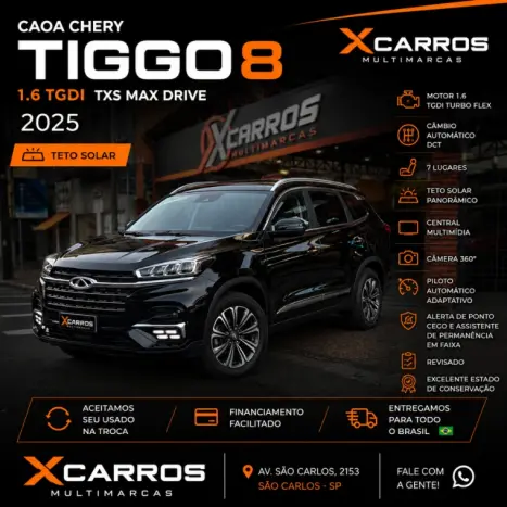 CHERY Tiggo 8 1.6 16V 4P TGDI TURBO TXS MAX DRIVE AUTOM�TICO DCT, Foto 16
