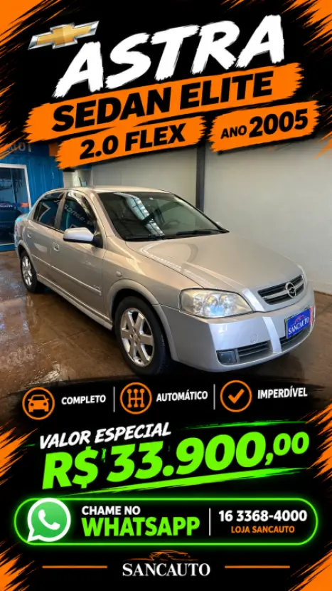 CHEVROLET Astra Sedan 2.0 4P FLEX ELITE AUTOMÁTICO, Foto 1