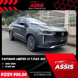 FIAT Fastback 1.3 16V 4P FLEX LIMITED EDITION TURBO 270 AUTOMÁTICO FIAT Fastback 1.3 16V 4P FLEX LIMITED EDITION TURBO 270 AUTOMÁTICO