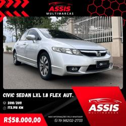 HONDA Civic 1.8 16V 4P FLEX LXL AUTOMTICO