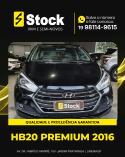 HYUNDAI HB 20 Sedan 1.6 16V 4P FLEX PREMIUM AUTOM�TICO