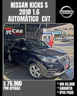 NISSAN Kicks 1.6 16V 4P FLEXSTART S DIRECT X-TRONIC AUTOMÁTICO CVT
