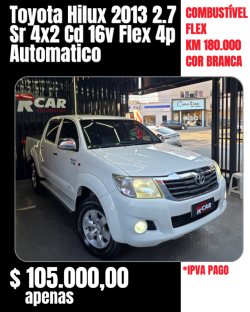 TOYOTA Hilux Caminhonete 2.7 16V 4P SR CABINE DUPLA AUTOM�TICO
