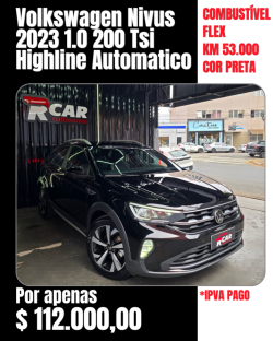 VOLKSWAGEN Nivus 1.0 4P FLEX 200 TSI HIGHLINE TURBO AUTOM�TICO