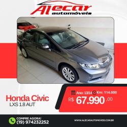 HONDA Civic 1.8 16V 4P FLEX LXS AUTOMTICO