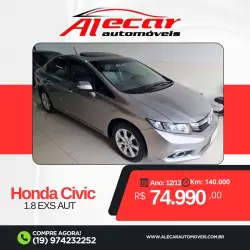 HONDA Civic 1.8 16V 4P FLEX EXS AUTOMTICO