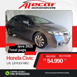 HONDA Civic 1.8 16V 4P FLEX LXL