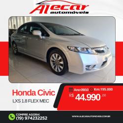 HONDA Civic 1.8 16V 4P FLEX LXS AUTOMTICO