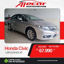 HONDA Civic 2.0 16V 4P FLEX LXR AUTOMTICO