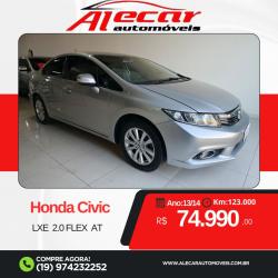 HONDA Civic 2.0 16V 4P FLEX LXR AUTOMTICO