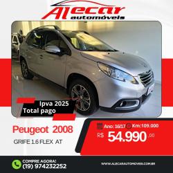 PEUGEOT 2008 1.6 16V 4P FLEX GRIFFE AUTOMTICO