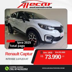 RENAULT Captur 1.6 16V 4P FLEX SCE INTENSE X-TRONIC CVT