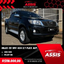TOYOTA Hilux Caminhonete 2.7 16V 4P SRV FLEX 4X4  CABINE DUPLA AUTOMÁTICO