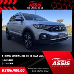 VOLKSWAGEN T-Cross 1.0 4P 200 TSI FLEX COMFORTLINE AUTOMTICO