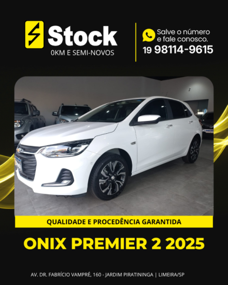 CHEVROLET Onix Hatch 1.0 12V 4P FLEX PREMIER 2 TURBO AUTOM�TICO, Foto 2