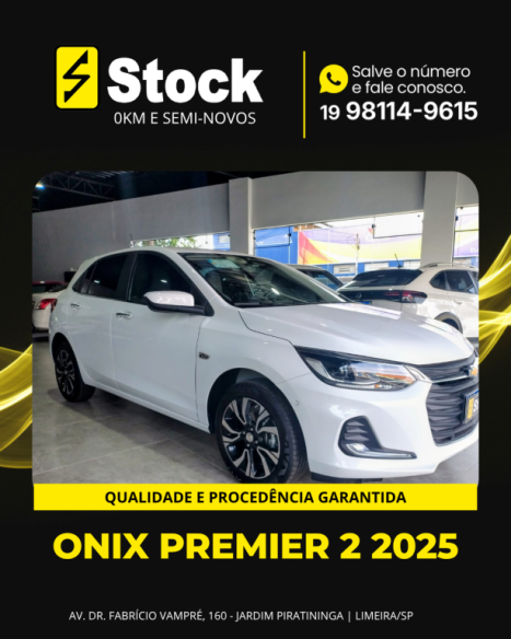 CHEVROLET Onix Hatch 1.0 12V 4P FLEX PREMIER 2 TURBO AUTOM�TICO, Foto 3