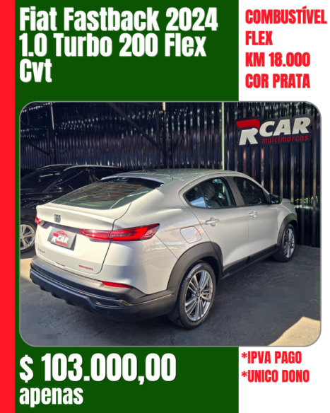 FIAT Fastback 1.0 12V 4P FLEX 200 TURBO AUTOM�TICO CVT, Foto 4