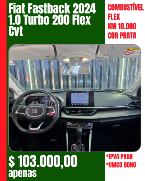 FIAT Fastback 1.0 12V 4P FLEX 200 TURBO AUTOM�TICO CVT, Foto 5