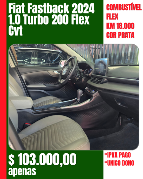 FIAT Fastback 1.0 12V 4P FLEX 200 TURBO AUTOM�TICO CVT, Foto 9