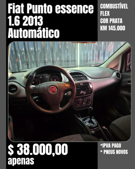 FIAT Punto 1.6 16V 4P FLEX SP DUALOGIC AUTOMATIZADO, Foto 6